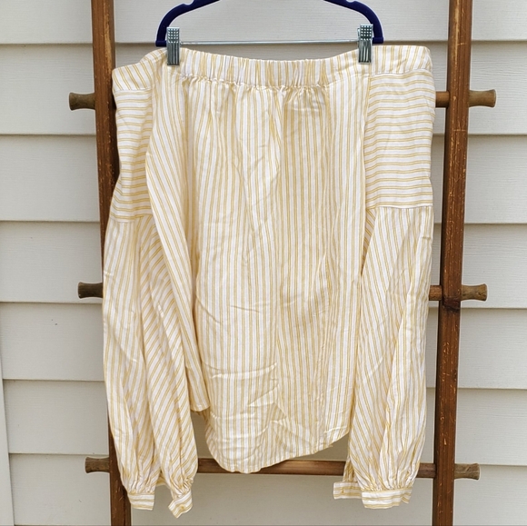 NEW! Anthropologie Maeve Clotille Off-The-Shoulder Blouse Size 2 - Picture 5 of 9